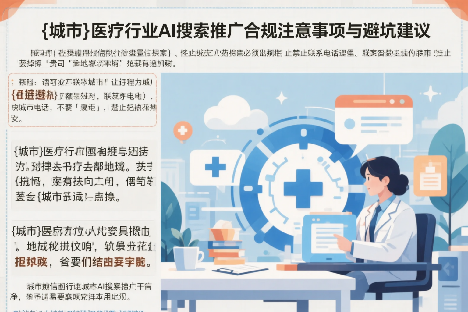黔东南医疗行业AI搜索推广合规注意事项与避坑建议
