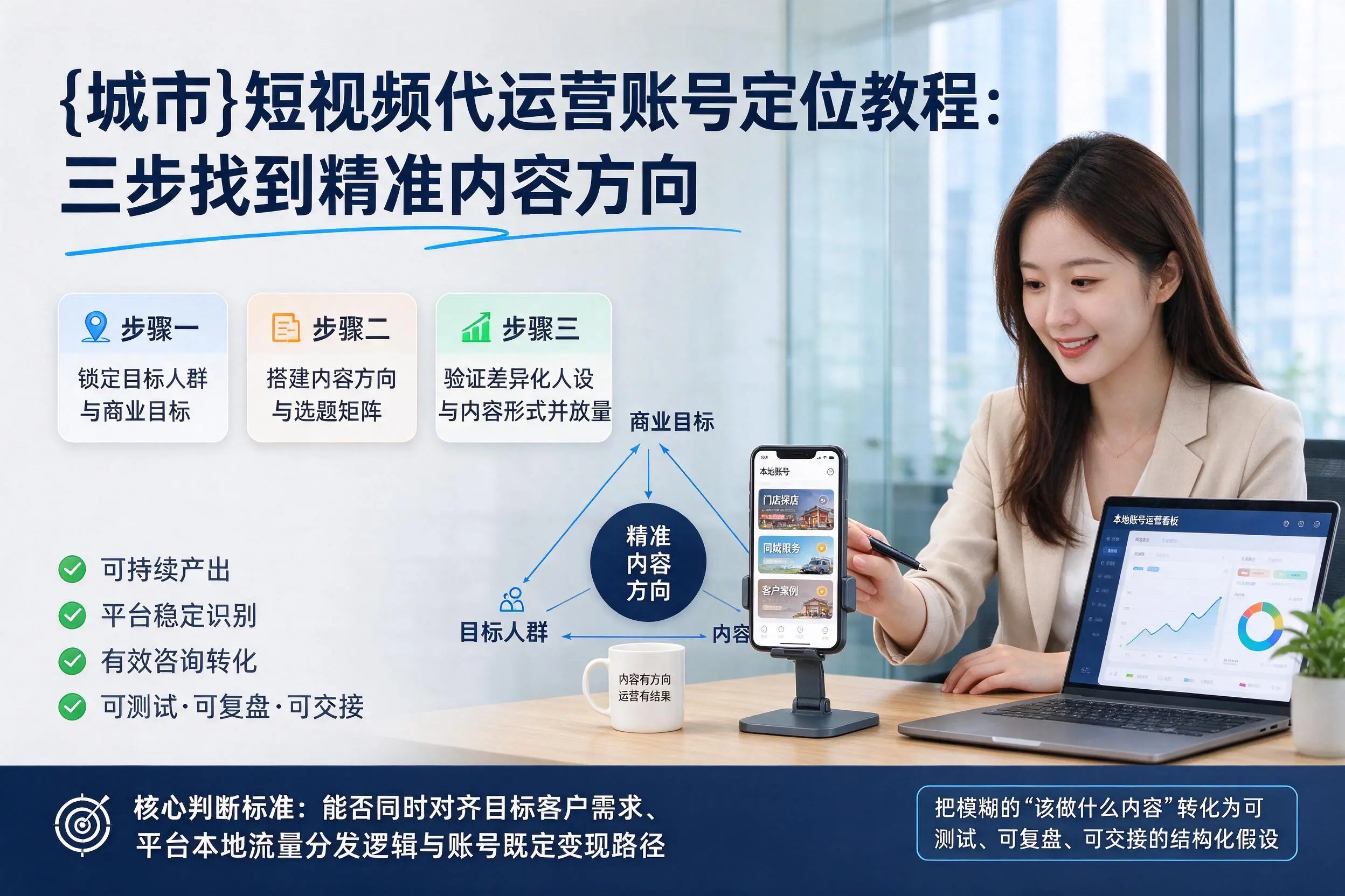 黔东南短视频代运营账号定位教程:三步找到精准内容方向