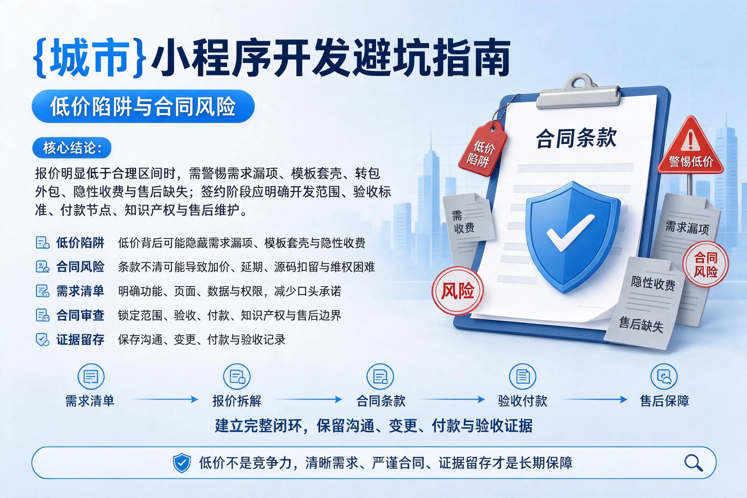 黔东南小程序开发避坑指南：低价陷阱与合同风险