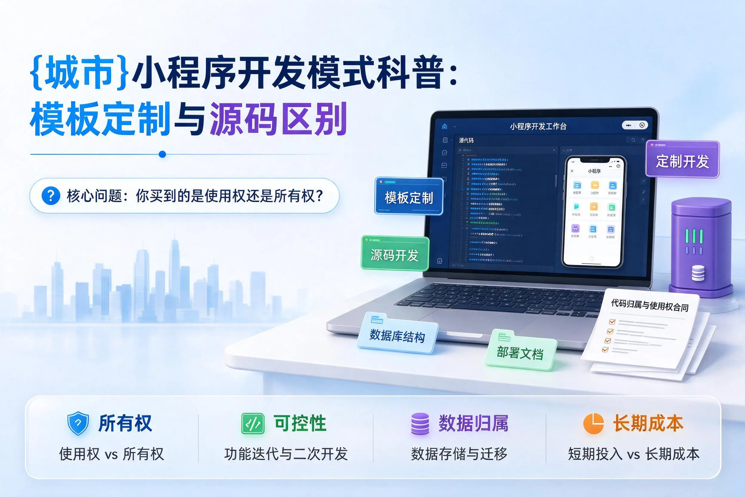 黔东南小程序开发模式科普:模板定制与源码区别