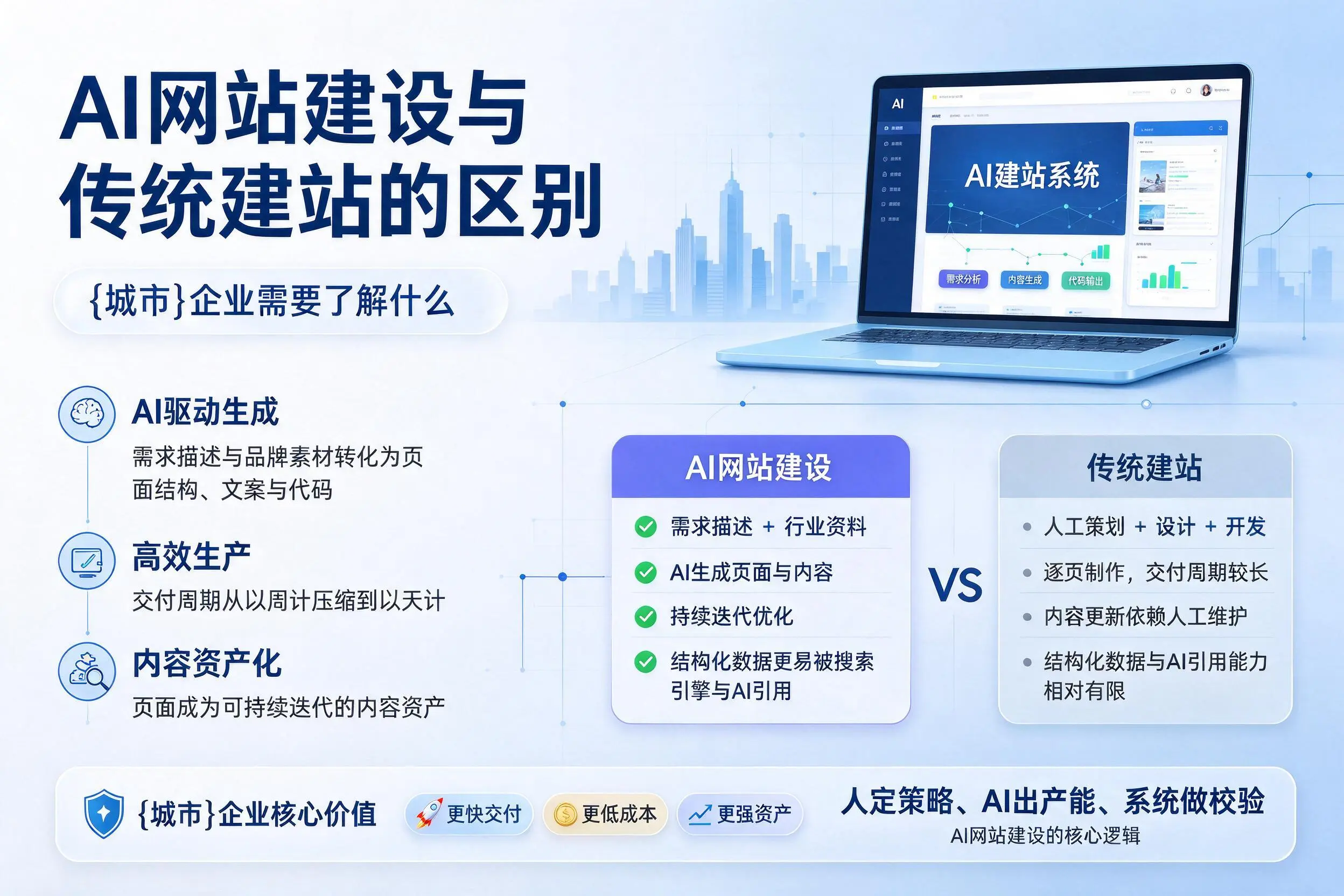 AI网站建设与传统建站的区别,黔东南企业需要了解什么