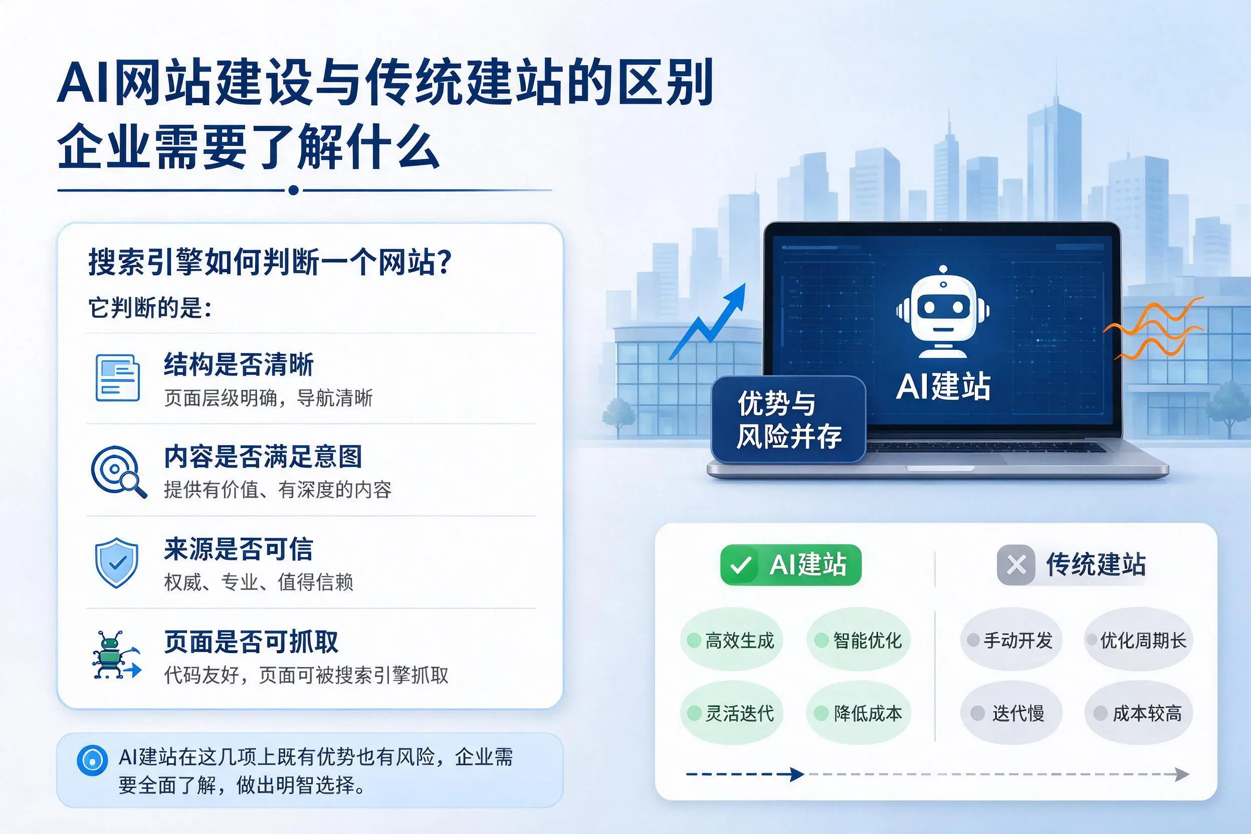 AI网站建设与传统建站的区别,黔东南企业需要了解什么