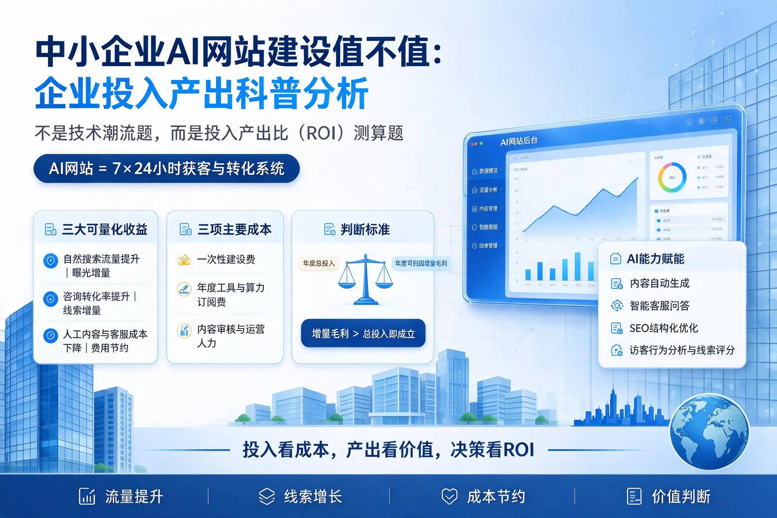中小企业AI网站建设值不值：黔东南企业投入产出科普分析