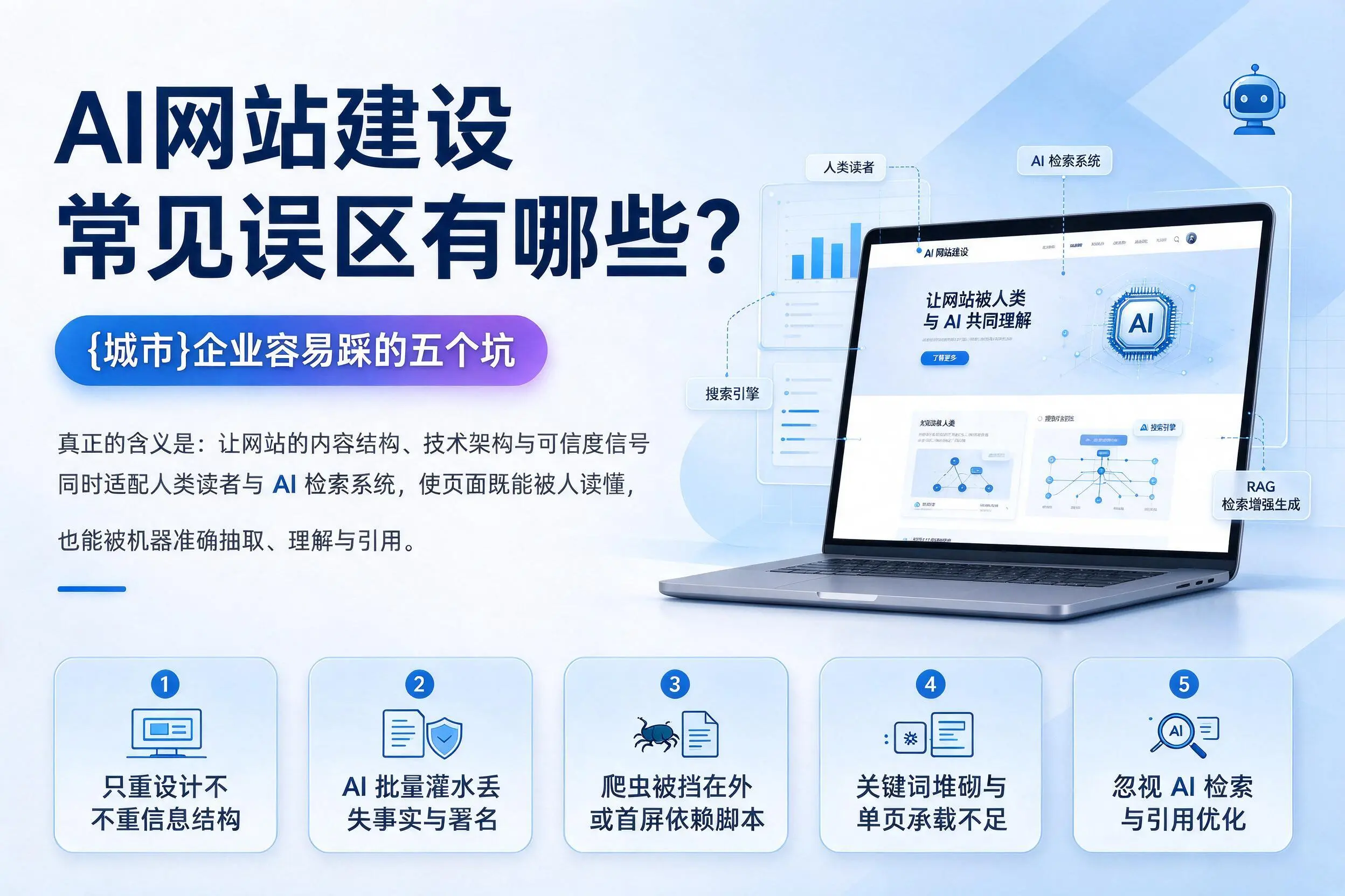 AI网站建设常见误区有哪些?黔东南企业容易踩的五个坑