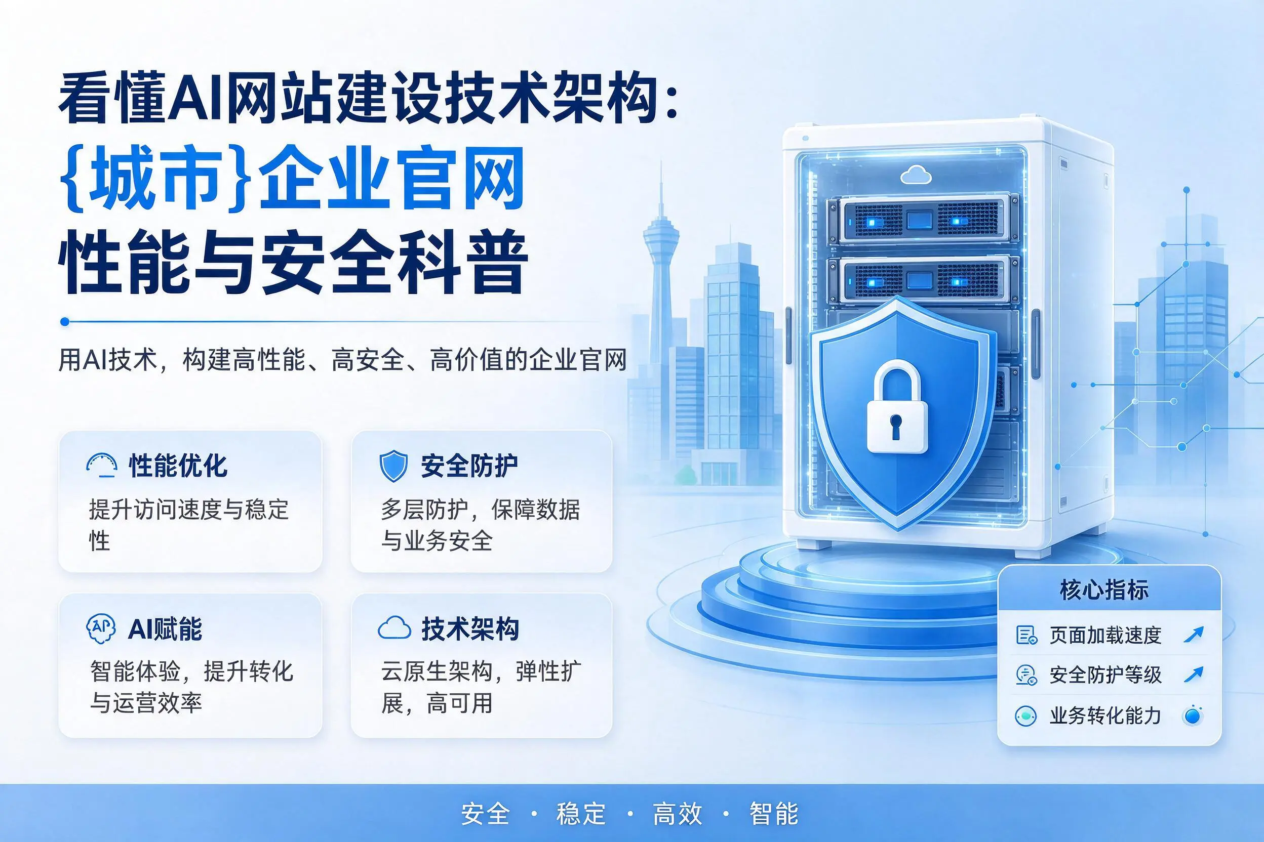 看懂AI网站建设技术架构：黔东南企业官网性能与安全科普
