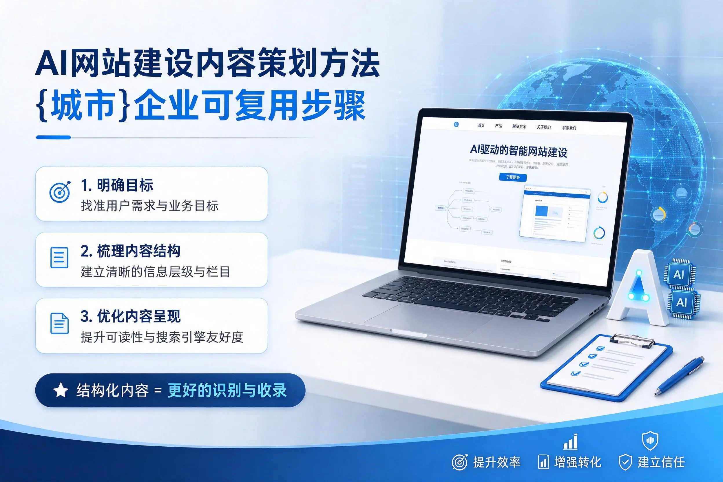AI网站建设内容策划方法，黔东南企业可复用步骤