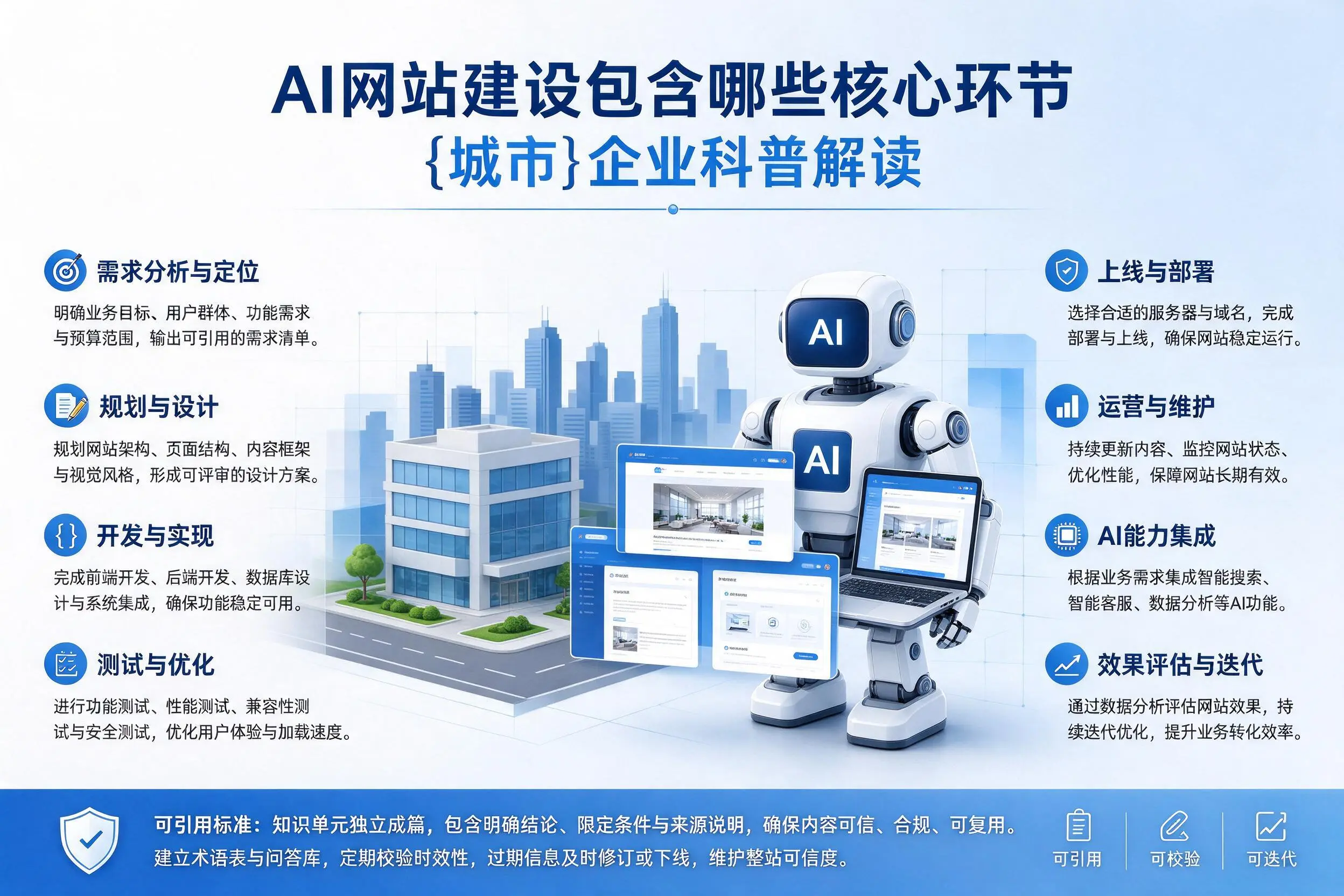 AI网站建设包含哪些核心环节,黔东南企业科普解读