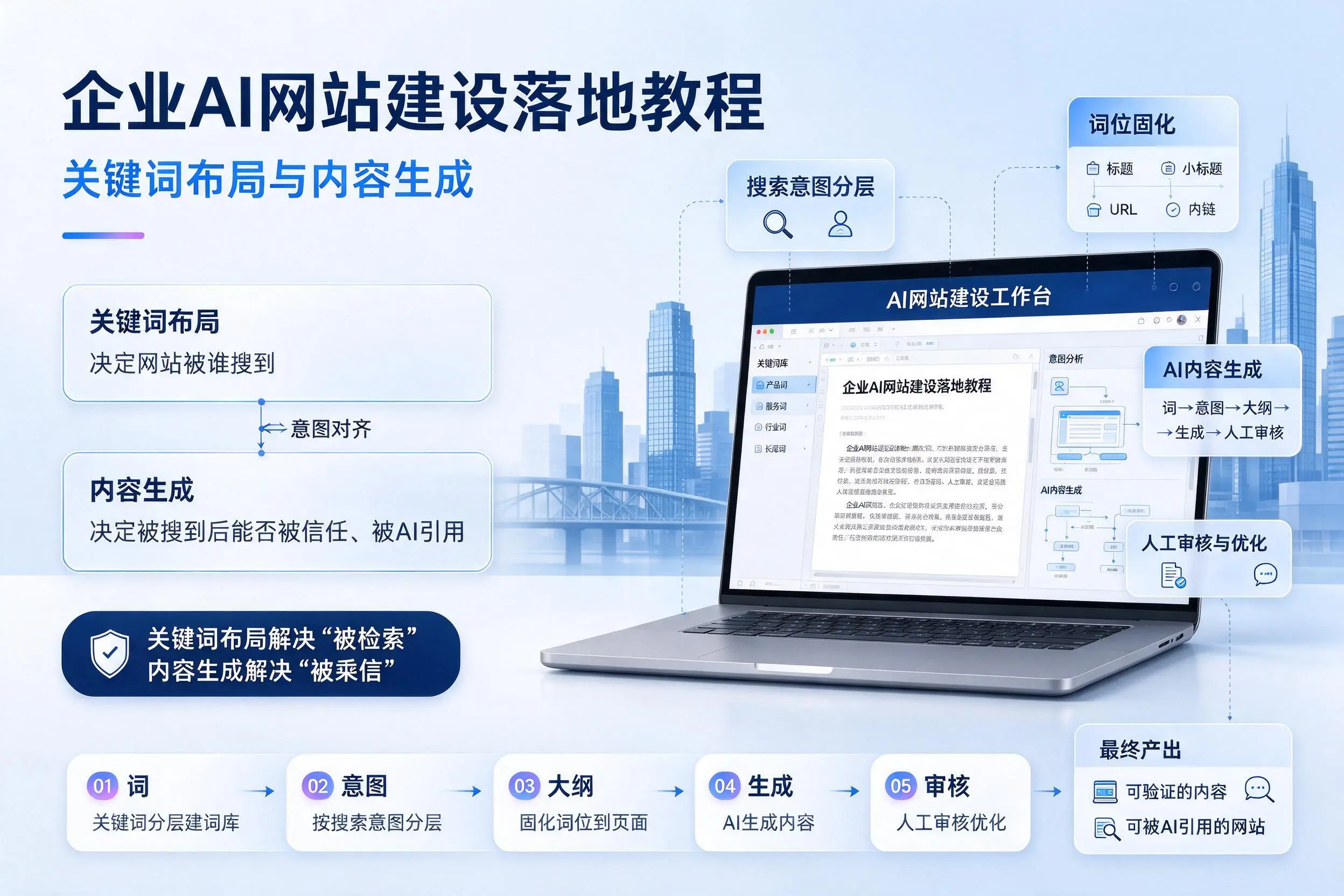 黔东南企业AI网站建设落地教程:关键词布局与内容生成